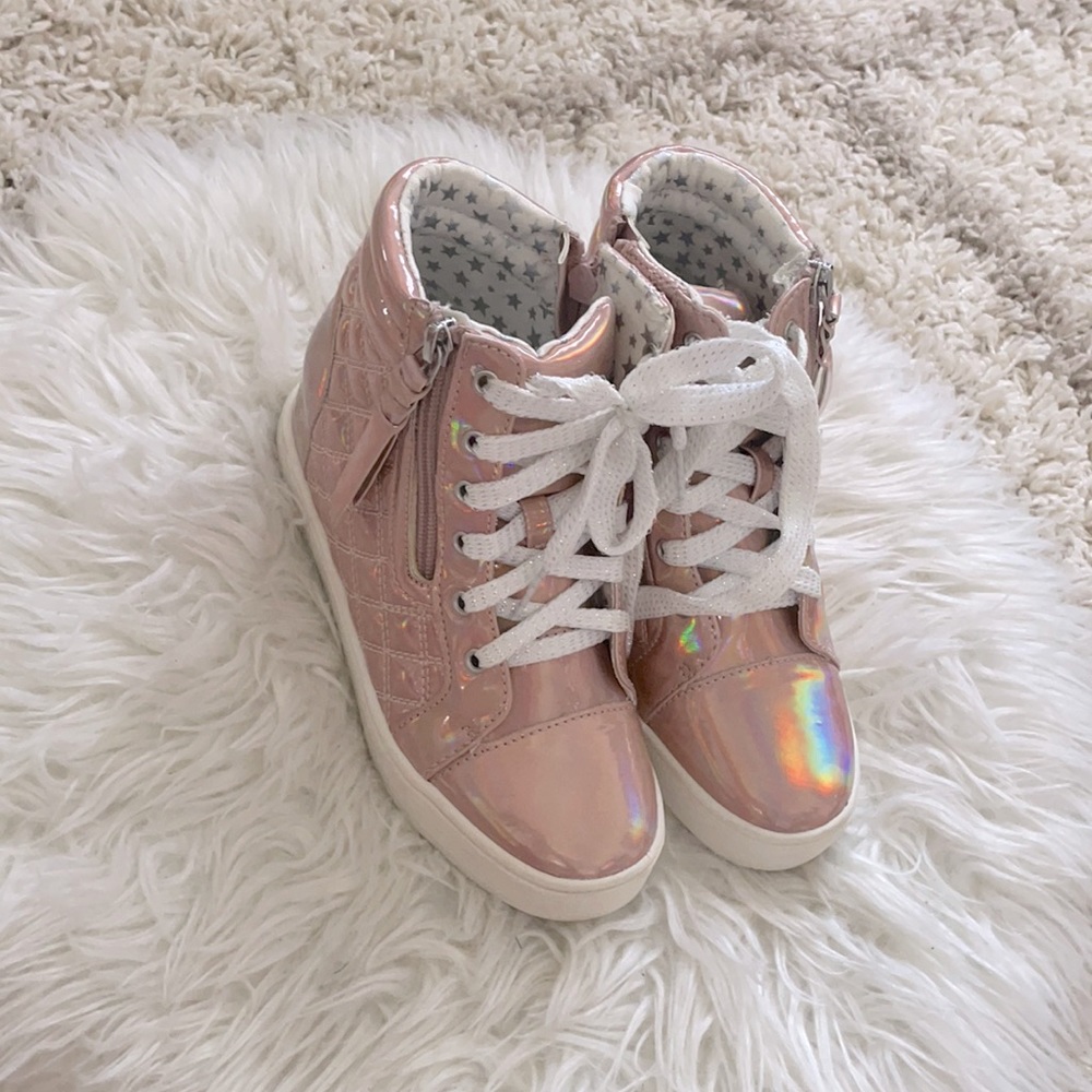 Justice wedge sneakers for girls